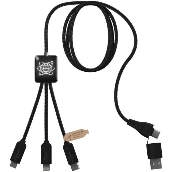 Cable de carga 5 en 1 RPET con transferencia de datos SCX "Design C45" - Imagen 2