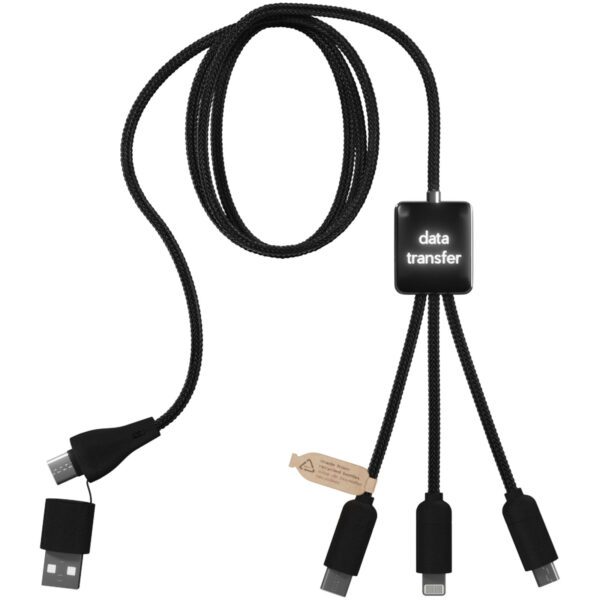 Cable de carga 5 en 1 RPET con transferencia de datos SCX "Design C45" - Imagen 4