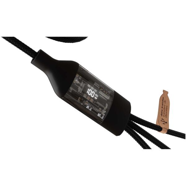 Cable de carga rápida 5 en 1 de 100 W/5 A con pantalla digital "SCX.design C50" - Imagen 6
