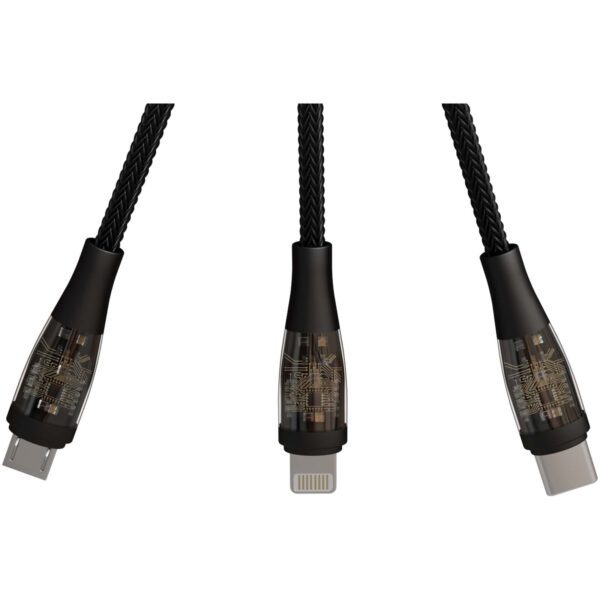Cable de carga rápida 5 en 1 de 100 W/5 A con pantalla digital "SCX.design C50" - Imagen 7