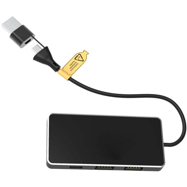 Hub USB 8 en 1 con doble entrada y 6 puertos "SCX.design H20" - Imagen 4