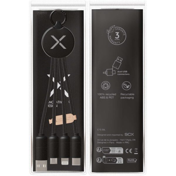 Cable de carga de 20 W 5 en 1 "SCX.design C14" - Imagen 3