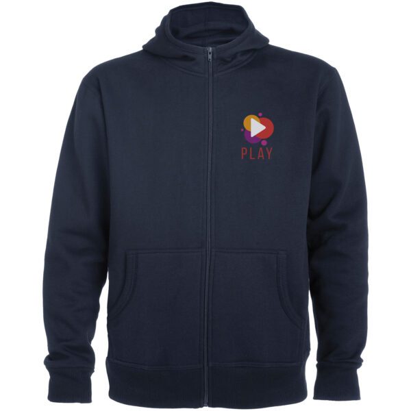 Sudadera con capucha y cremallera completa unisex "Montblanc" - Imagen 3