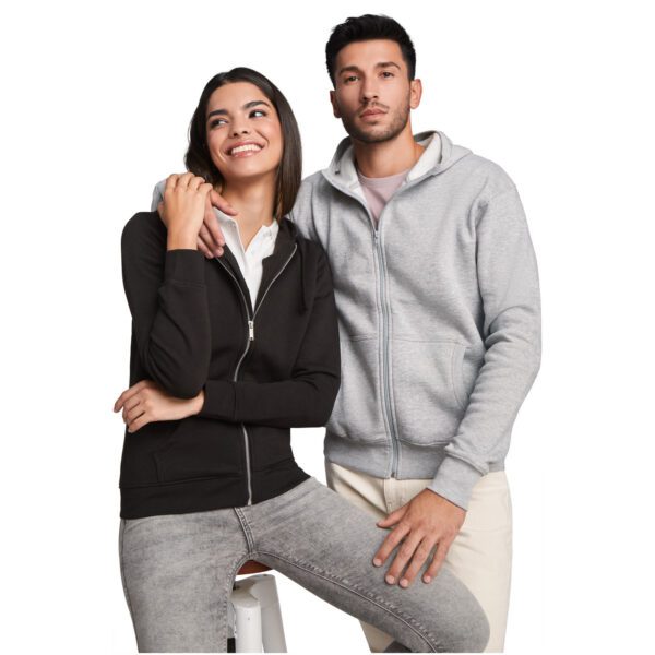 Sudadera con capucha y cremallera completa unisex "Montblanc" - Imagen 6