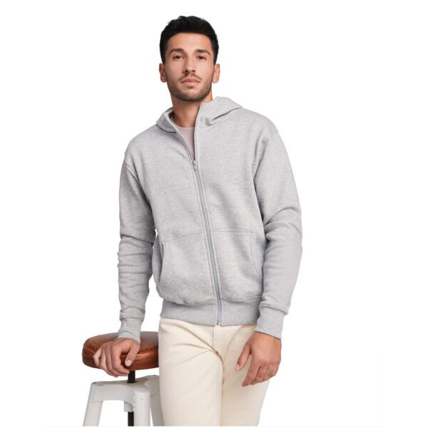 Sudadera con capucha y cremallera completa unisex "Montblanc" - Imagen 7