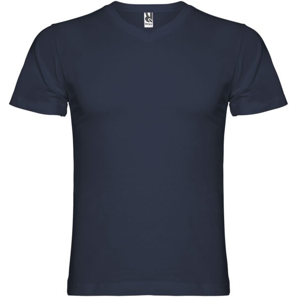 Camiseta de cuello de pico de manga corta para hombre "Samoyedo" - Imagen 2
