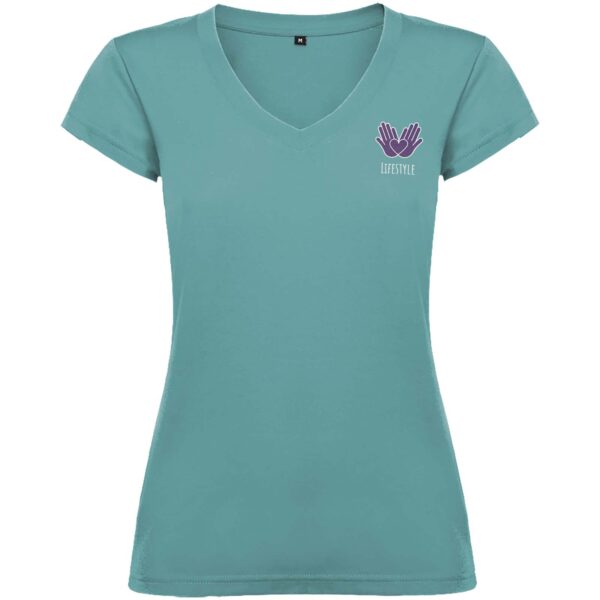Camiseta de cuello de pico de manga corta para mujer "Victoria" - Imagen 3